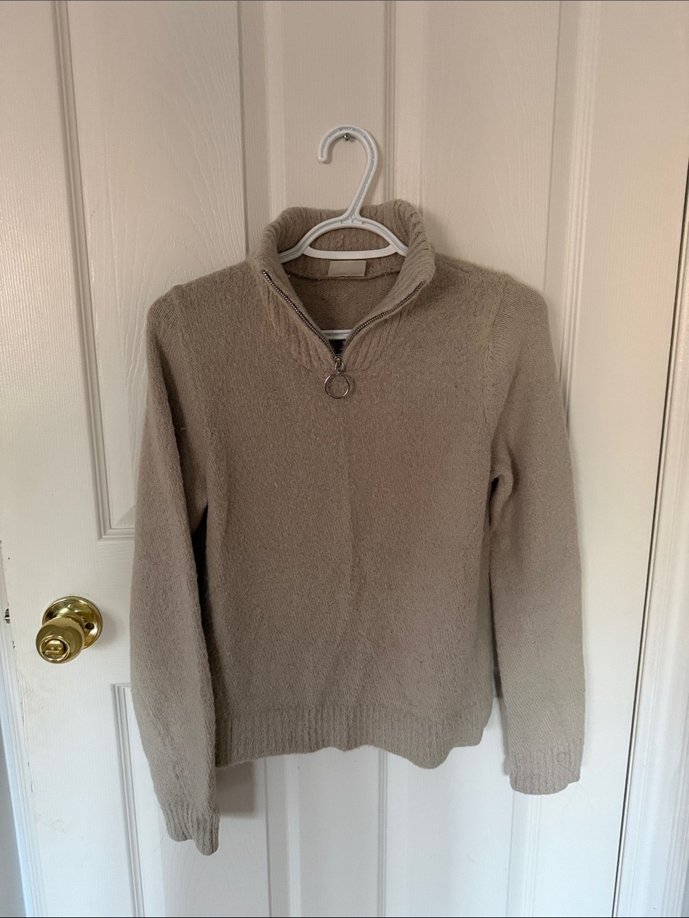 VILA Light Gray Cowl Neck Sweater